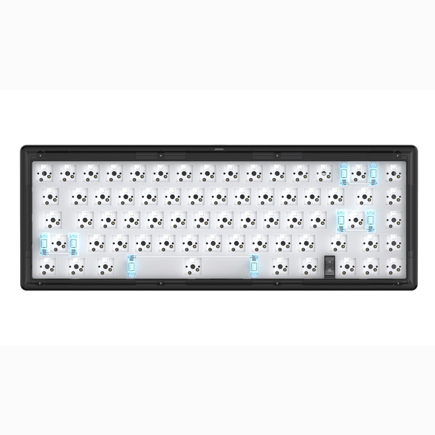 Transparent Case RGB Backlit Mechanical Keyboard Kit