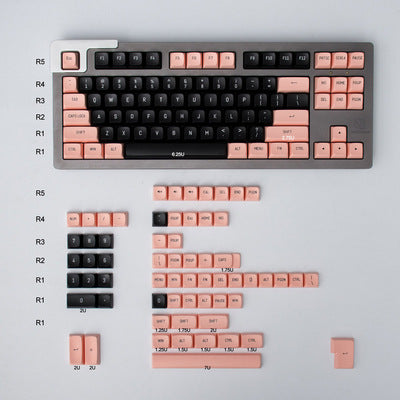 Highly Mechanical Plastic Keycaps Minimalist WOB