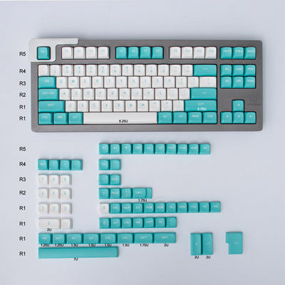 Highly Mechanical Plastic Keycaps Minimalist WOB