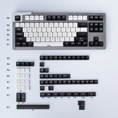 Highly Mechanical Plastic Keycaps Minimalist WOB