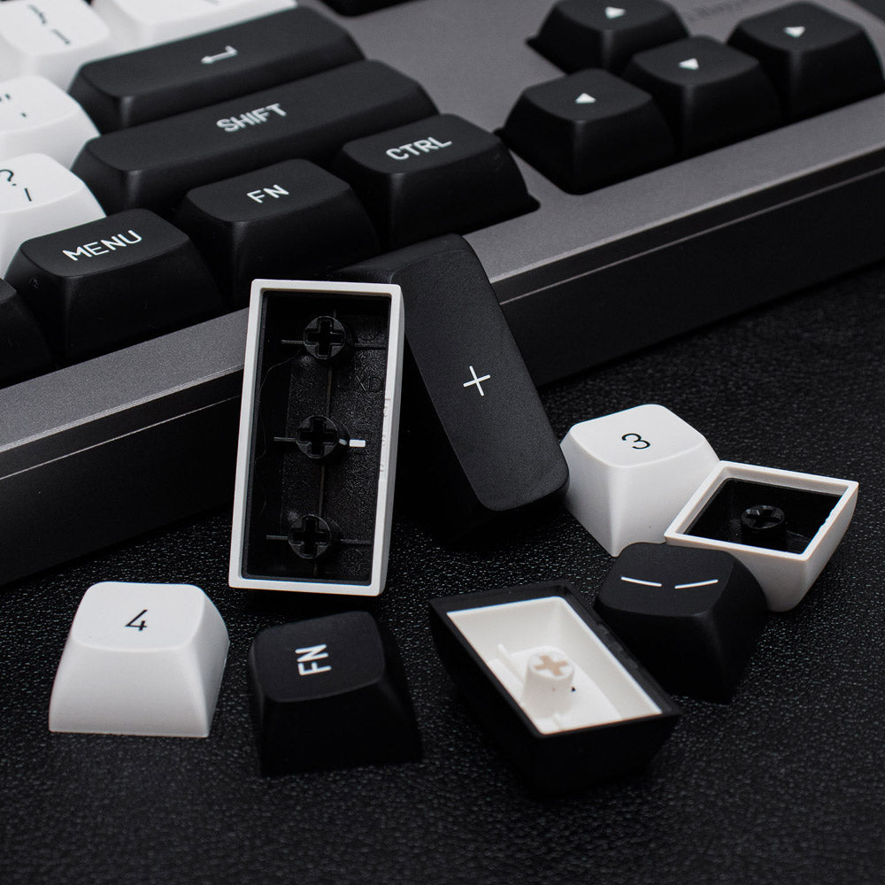 Highly Mechanical Plastic Keycaps Minimalist WOB